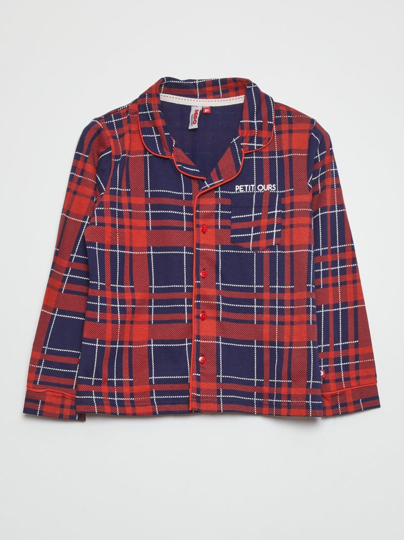 Pyjama Enfant 2 Pièces Coté - Manches Longues, Motif Animaux - Taille 2T à 9T - Coton Doux, Lavable Machine