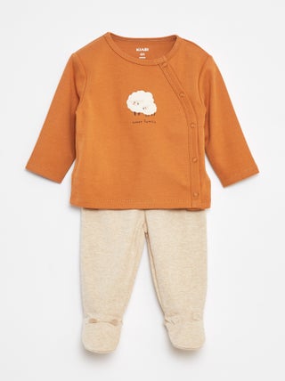 Ensemble pyjama en coton - 2 pièces