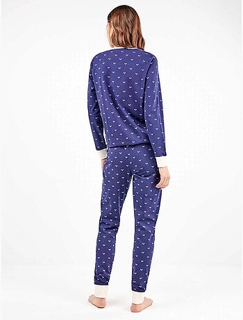 Ensemble pyjama en coton avec des coeurs