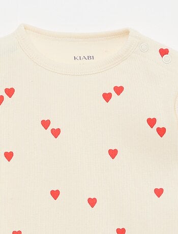 Ensemble pyjama en coton côtelé - 2 pièces