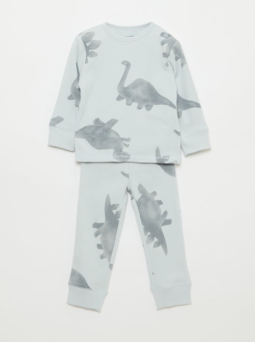 Ensemble pyjama en coton côtelé - 2 pièces - Kiabi