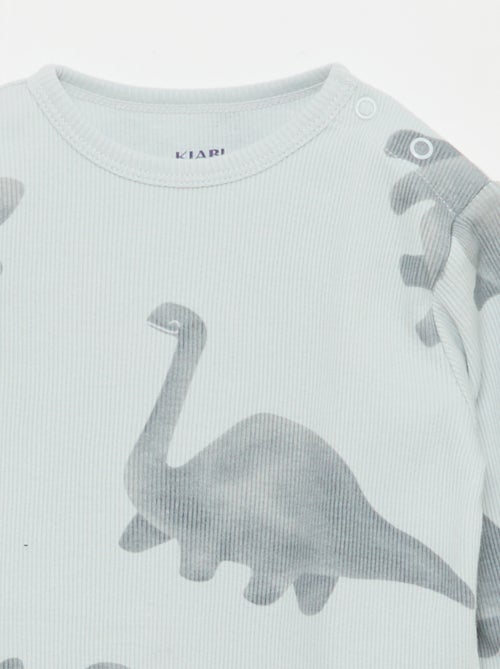 Ensemble pyjama en coton côtelé - 2 pièces - Kiabi