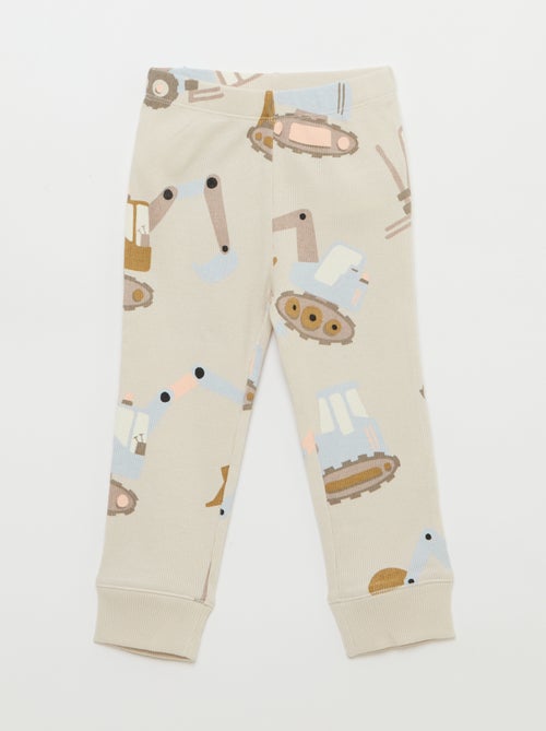 Ensemble pyjama en coton côtelé - 2 pièces - Kiabi