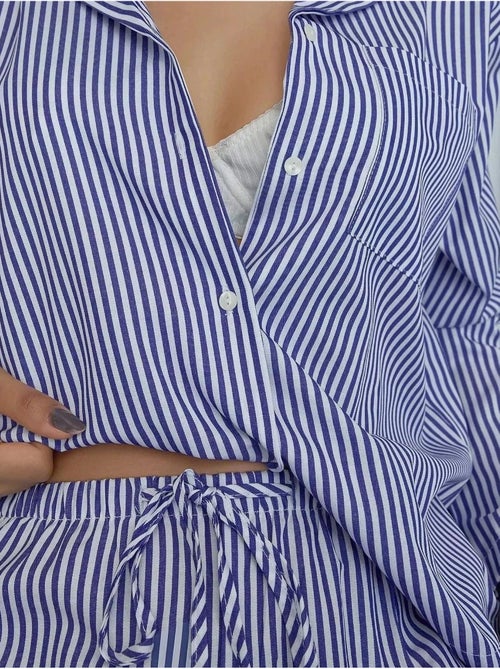 Ensemble pyjama en coton rayé - Kiabi Ensemble pyjama en coton rayé - Kiabi