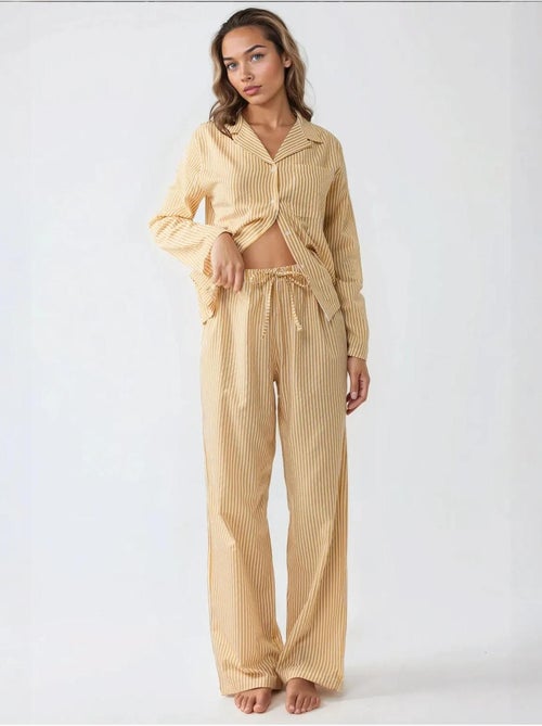 Ensemble pyjama en coton rayé - Kiabi Ensemble pyjama en coton rayé - Kiabi