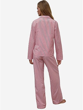 Ensemble pyjama en coton rayé