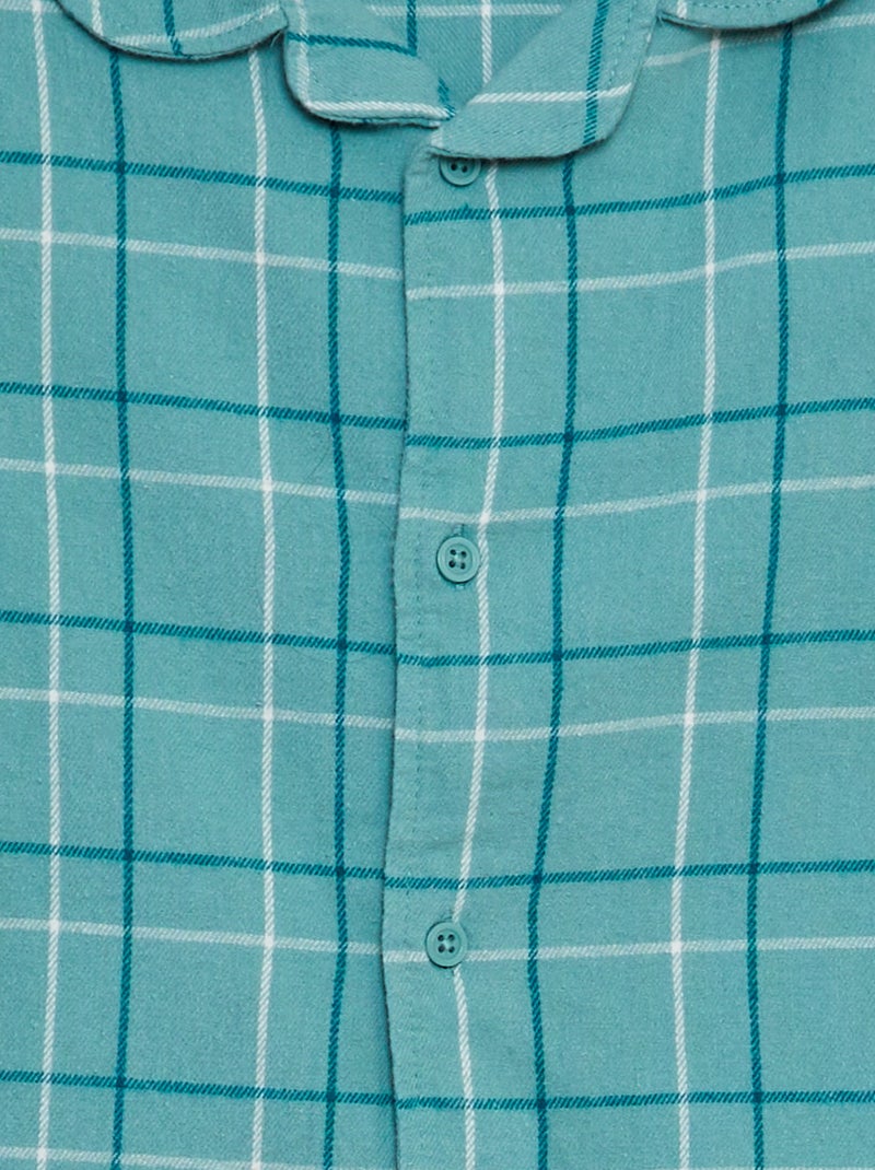 Ensemble pyjama en flanelle - 2 pièces Vert - Kiabi