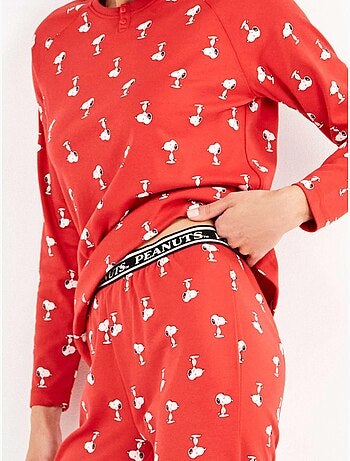 Ensemble pyjama en interlock micro imprimé snoopy