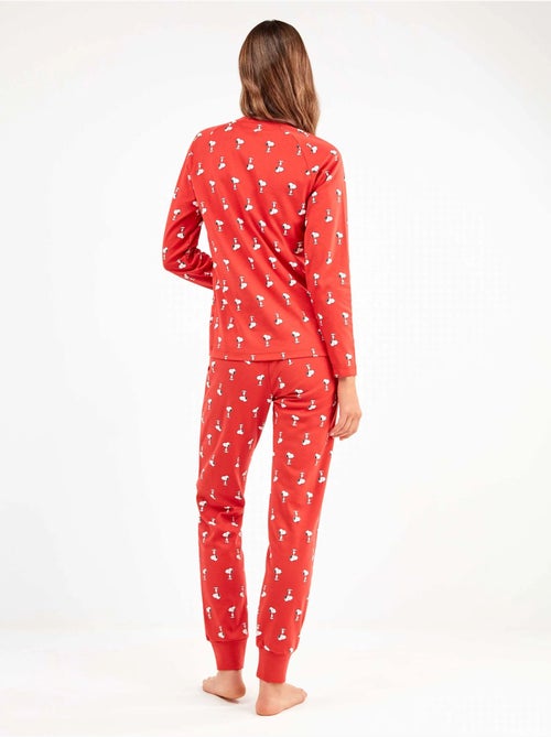 Ensemble pyjama en interlock micro imprimé snoopy - Kiabi Ensemble pyjama en interlock micro imprimé snoopy - Kiabi