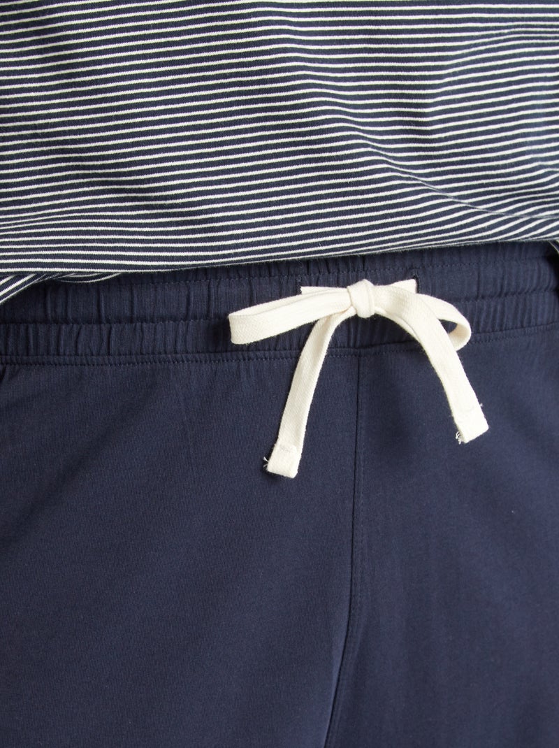 Ensemble pyjama en jersey - 2 pièces Bleu - Kiabi
