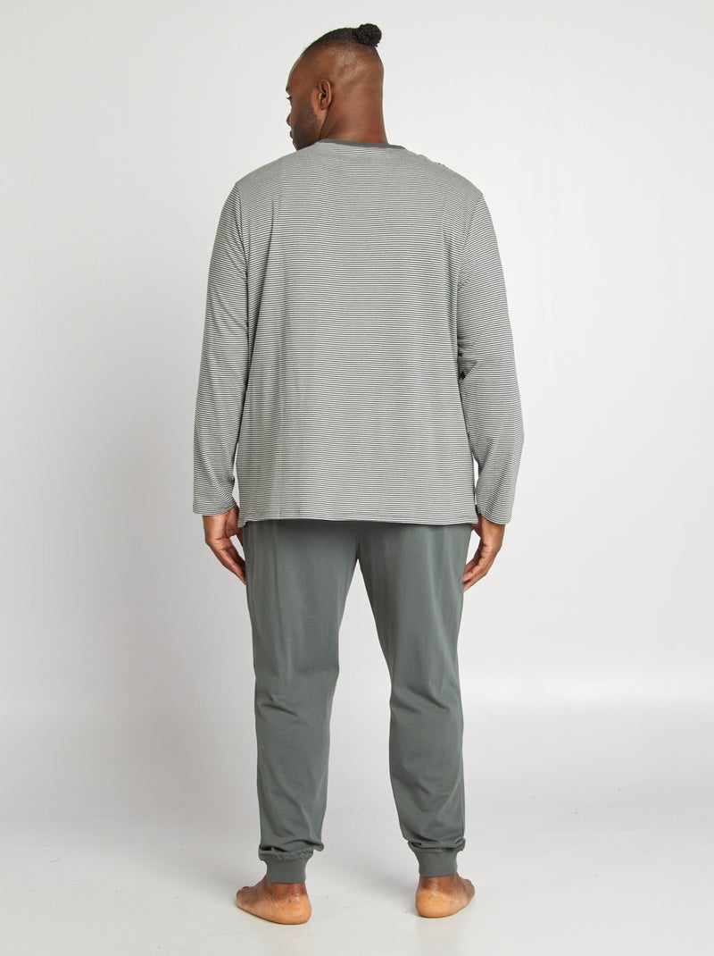 Ensemble pyjama en jersey - 2 pièces Vert - Kiabi