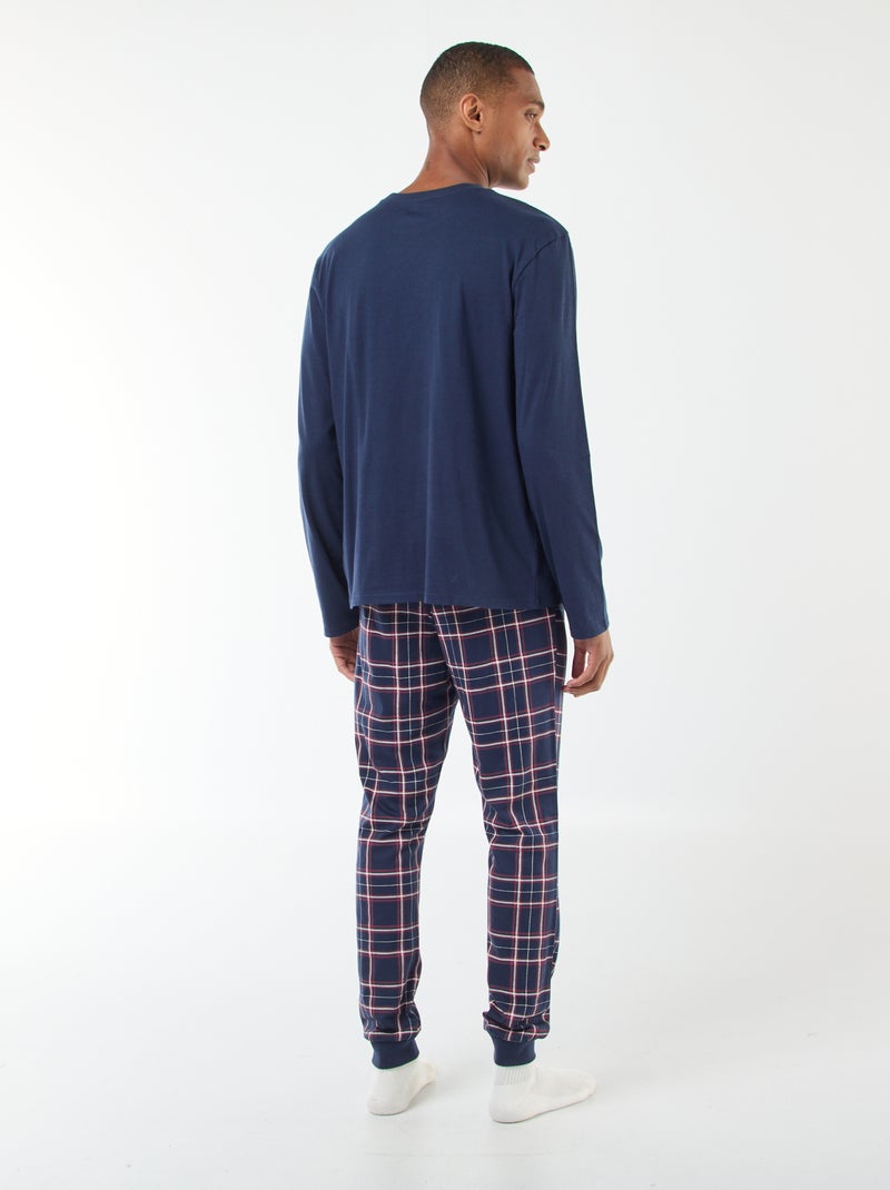 Ensemble pyjama en jersey 'Mickey' 'Disney' t-shirt + pantalon - 2 pièces Bleu - Kiabi