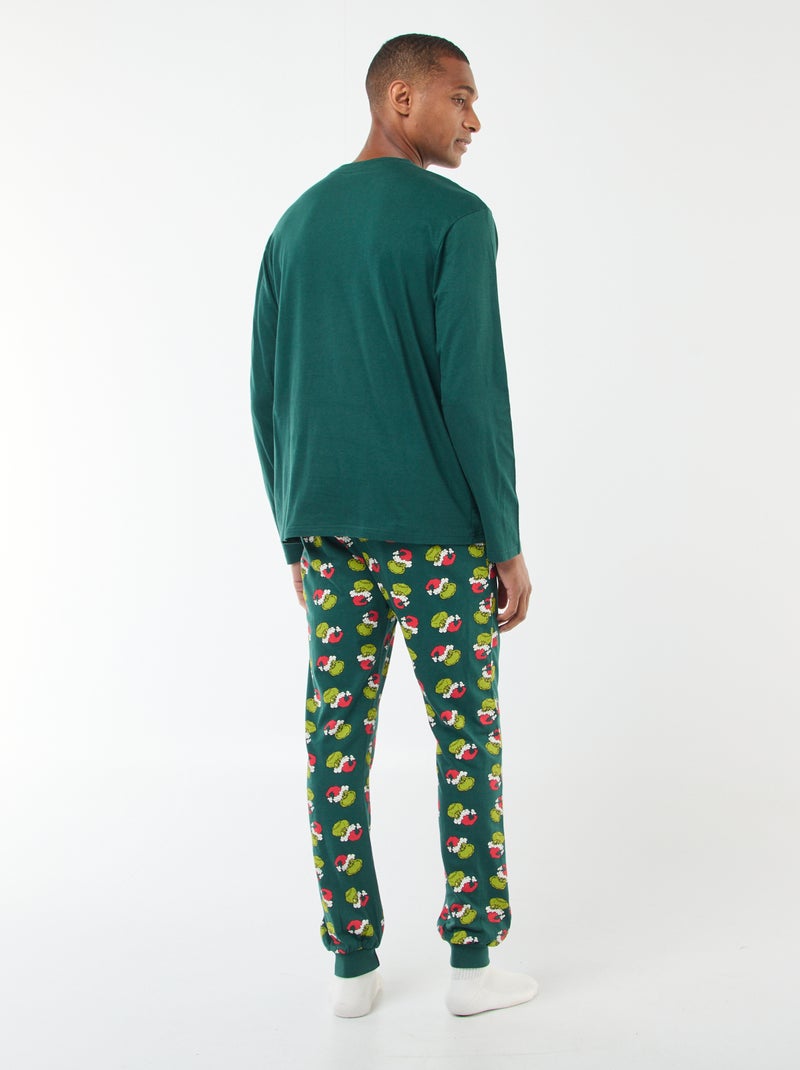 Ensemble pyjama en jersey 'The Grinch' Vert - Kiabi