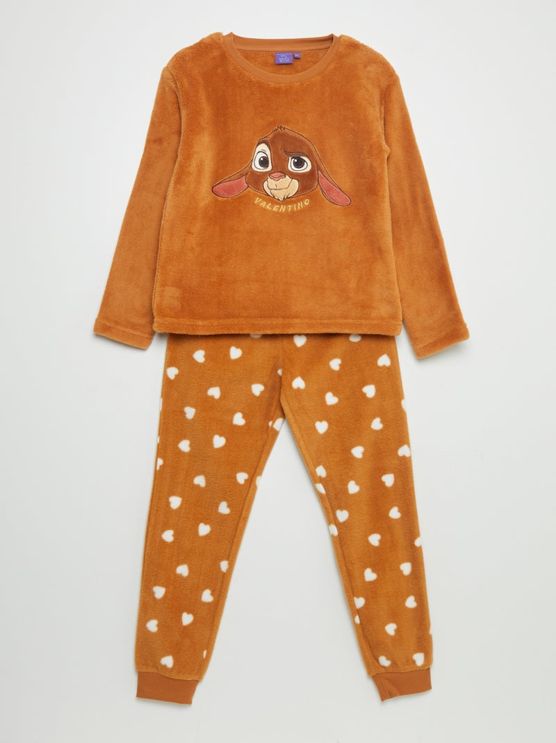 Ensemble pyjama en polaire 'Asha' 'Disney' - 2 pièces Marron - Kiabi