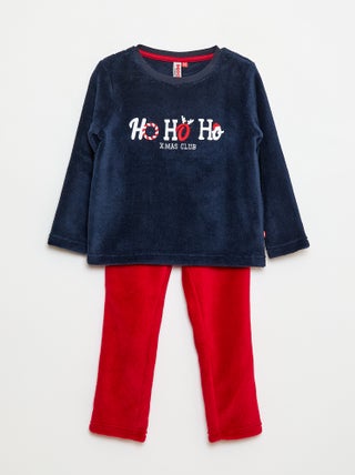 Ensemble pyjama en polaire de Noël - 2 pièces