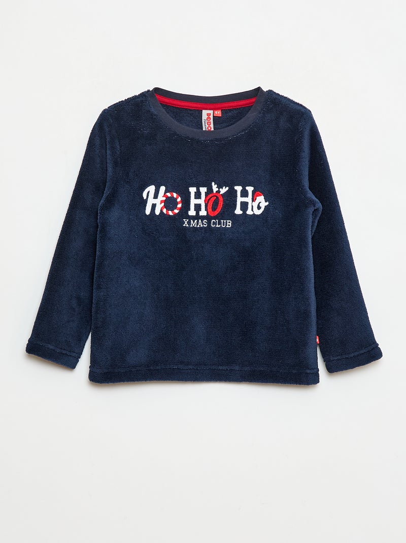 Ensemble pyjama en polaire de Noël - 2 pièces Rouge - Kiabi