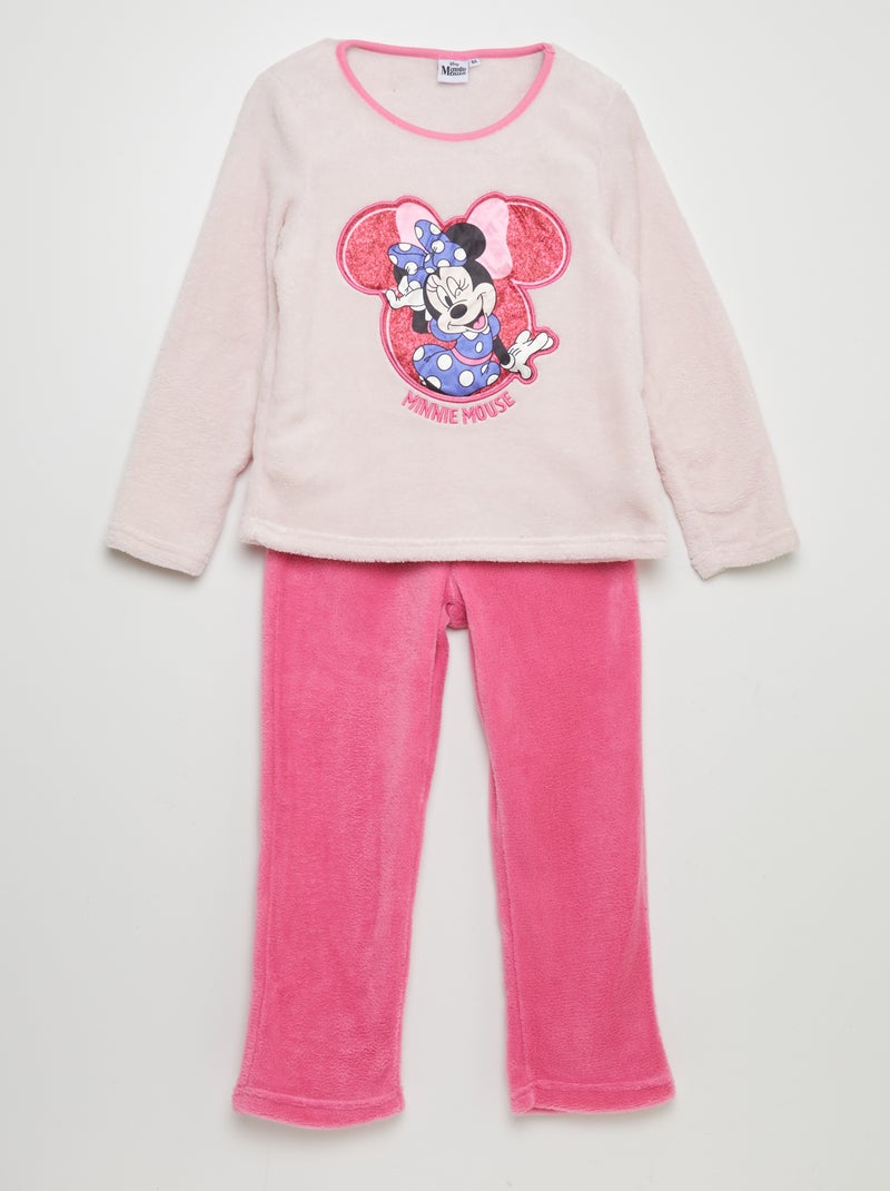 Ensemble pyjama en polaire 'Minnie' - 2 pièces Rose - Kiabi