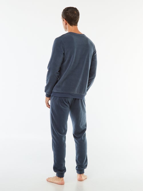 Ensemble pyjama en polaire t-shirt + pantalon - 2 pièces - Kiabi