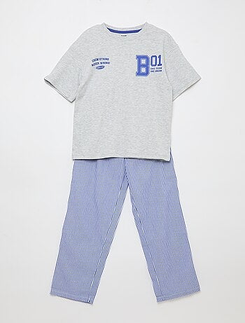Ensemble pyjama en popeline - 2 pièces