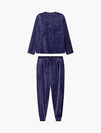 Ensemble pyjama en tissu polaire élastique