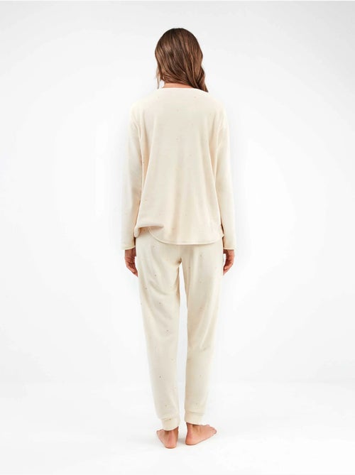 Ensemble pyjama en tissu polaire élastique - Kiabi