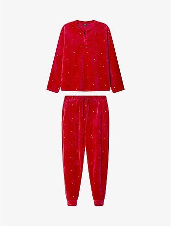 Ensemble pyjama en tissu polaire élastique