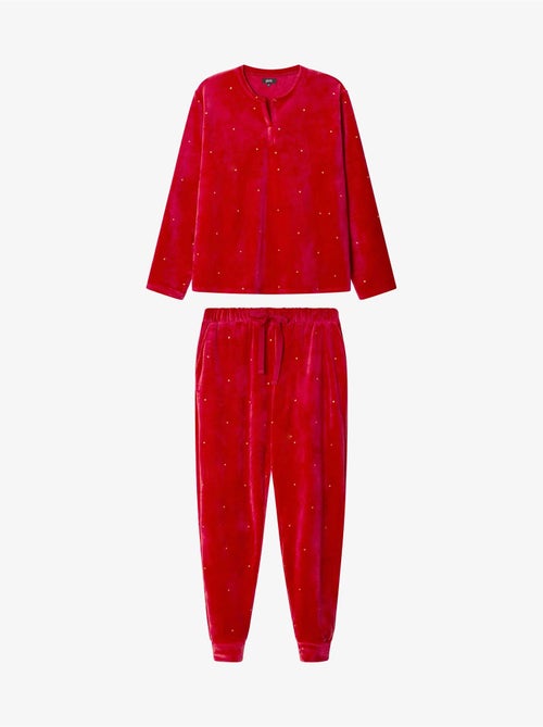 Ensemble pyjama en tissu polaire élastique - Kiabi