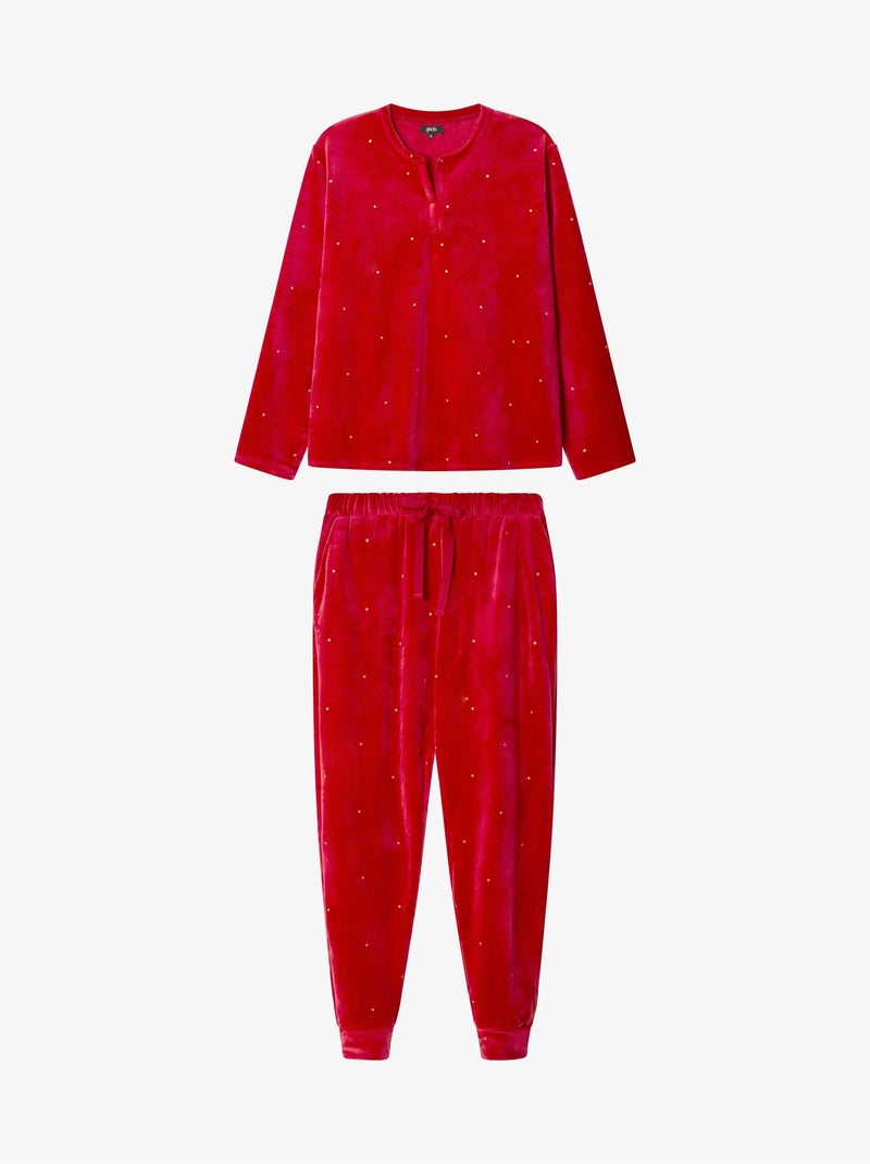 Ensemble pyjama en tissu polaire élastique Grenade - Kiabi