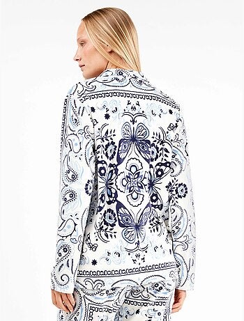 Ensemble pyjama en tissu polaire élastique paisley