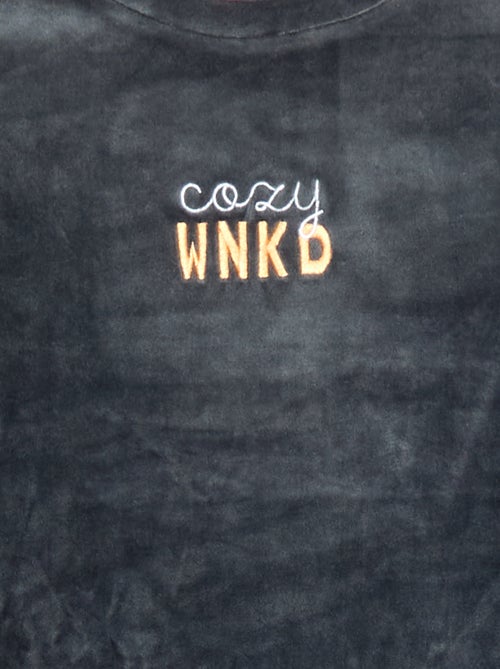 Ensemble pyjama en velours - 2 pièces - Kiabi