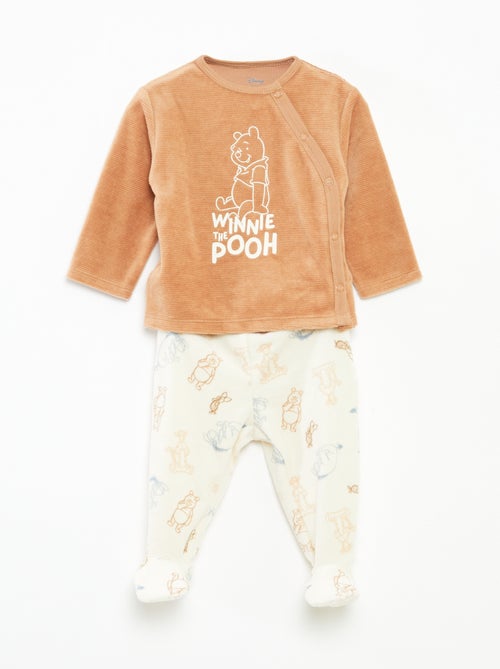 Ensemble pyjama en velours 'Disney' haut + pantalon - 2 pièces - Kiabi