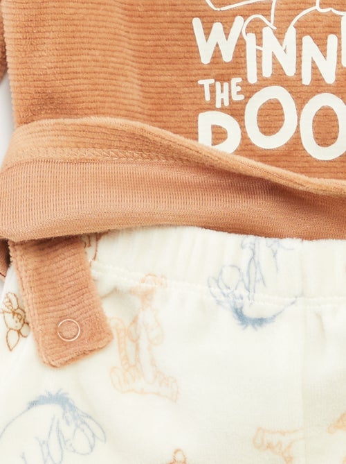 Ensemble pyjama en velours 'Disney' haut + pantalon - 2 pièces - Kiabi