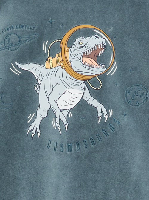 Ensemble pyjama en velours imprimé sweat + pantalon - 2 pièces - Kiabi