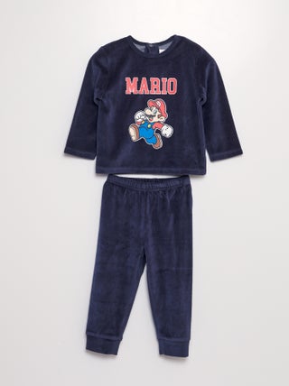 Ensemble Pyjama en velours 'Mario' - 2 pièces