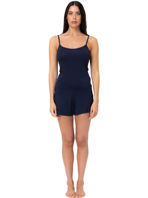 Ensemble pyjama femme caraco et short en coton jersey fila - Kiabi Ensemble pyjama femme caraco et short en coton jersey fila - Kiabi