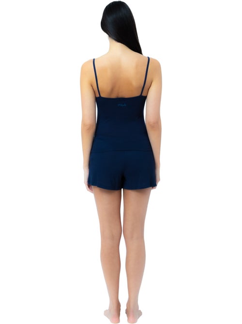 Ensemble pyjama femme caraco et short en coton jersey fila - Kiabi Ensemble pyjama femme caraco et short en coton jersey fila - Kiabi