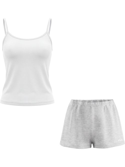 Ensemble pyjama femme caraco et short en coton jersey fila - Kiabi Ensemble pyjama femme caraco et short en coton jersey fila - Kiabi
