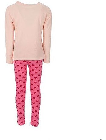 Ensemble pyjama fille - manches longues en coton doux - minnie mouse disney
