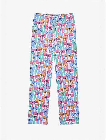 Ensemble pyjama fille avec nœuds et chemise penti