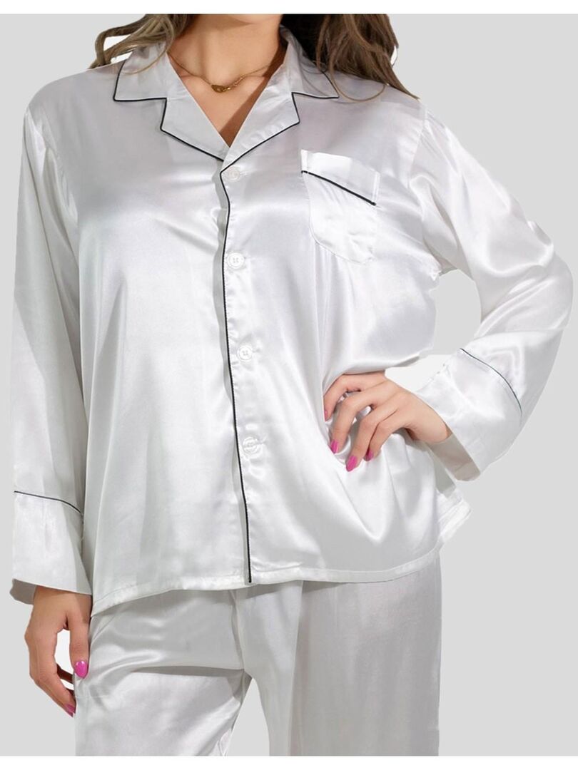 Top Blouse En Soie Et Satin Blanc - Taille 36, Dos Nu, Style Fluide Et Léger, Neuf Sans étiquette