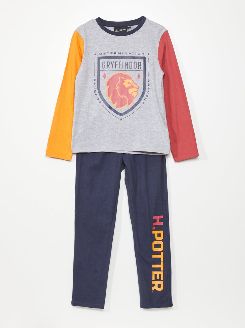 Ensemble pyjama 'Harry Potter' - 2 pièces gris/bleu - Kiabi