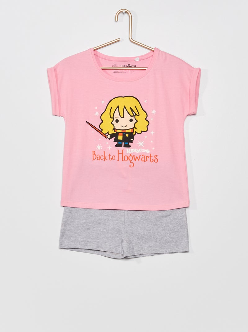 Ensemble pyjama 'Harry potter' - 2 pièces Rose/gris - Kiabi