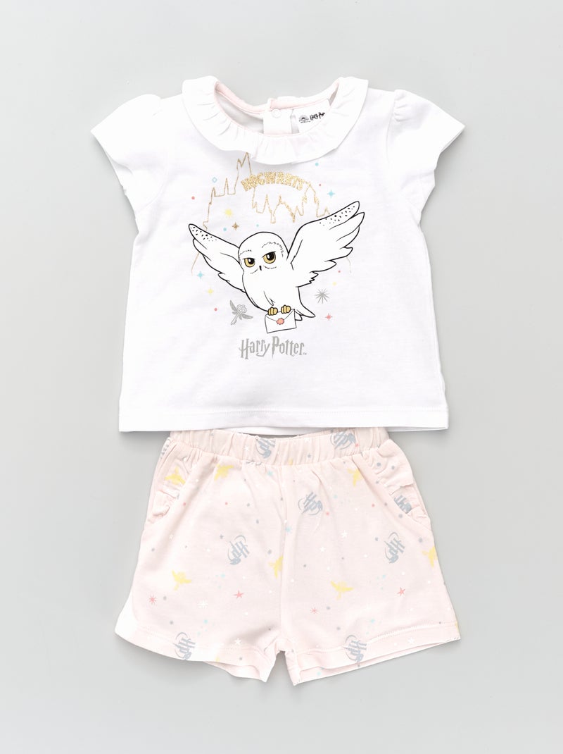 Ensemble pyjama 'Harry Potter' blanc/rose - Kiabi