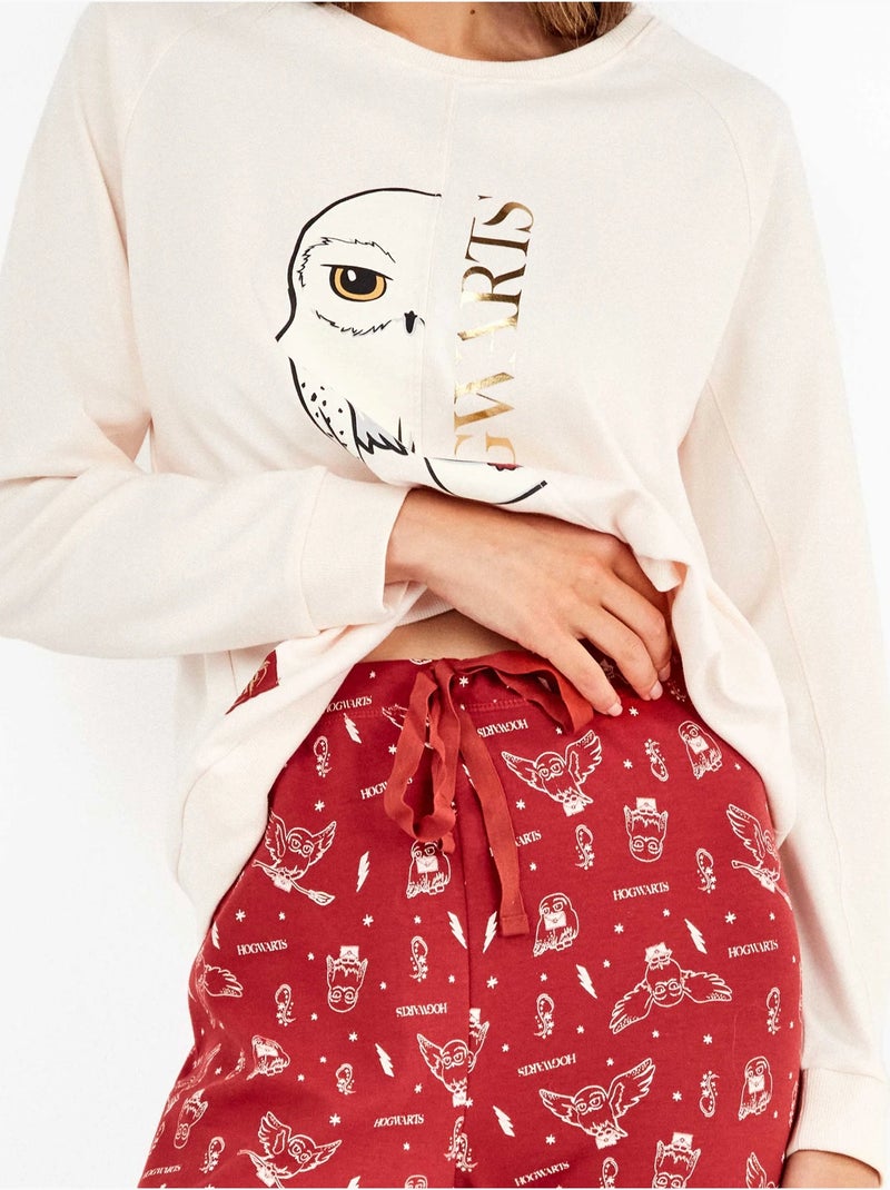 Ensemble pyjama harry potter en point interlock Noir Rose clair - Kiabi