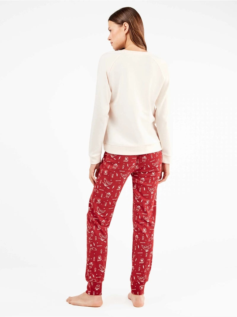 Ensemble pyjama harry potter en point interlock Noir Rose clair - Kiabi