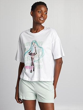 Ensemble pyjama 'Hatsune Miku' - 2 pièces