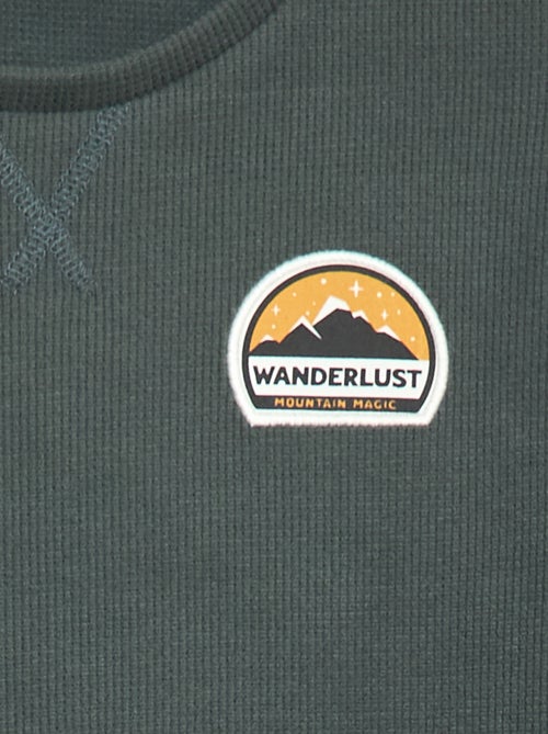 Ensemble pyjama haut + pantalon molleton - Kiabi