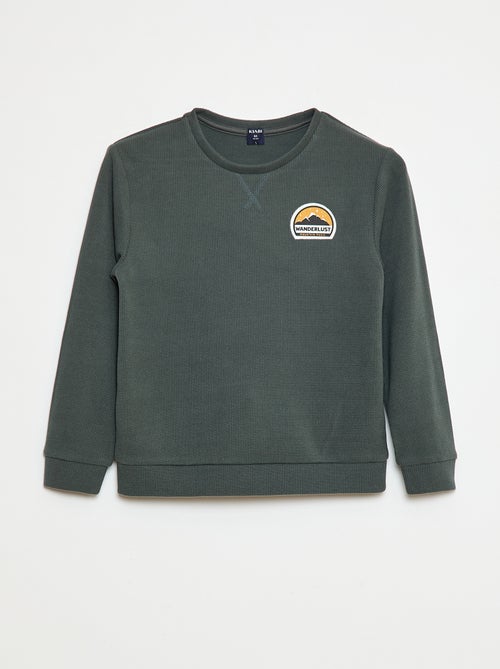 Ensemble pyjama haut + pantalon molleton - Kiabi