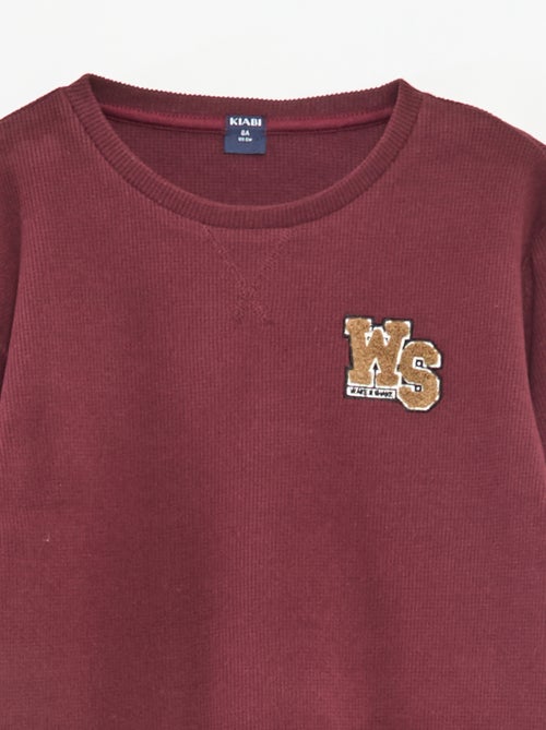 Ensemble pyjama haut + pantalon molleton - Kiabi