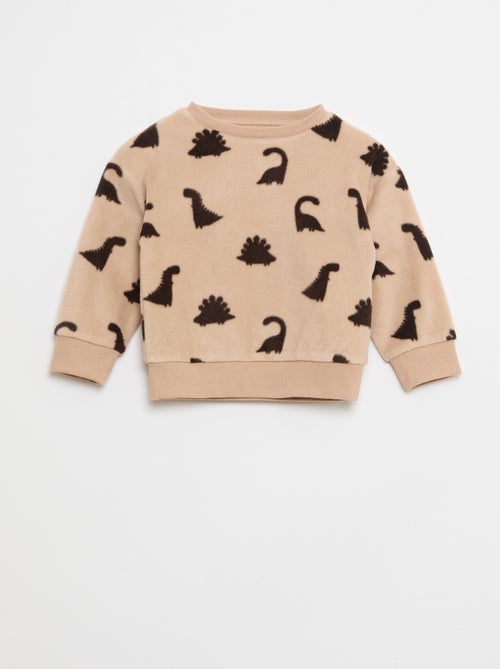 Ensemble pyjama haut + pantalon polaire - Kiabi